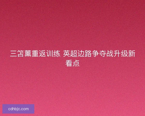 三笘薰重返训练 英超边路争夺战升级新看点